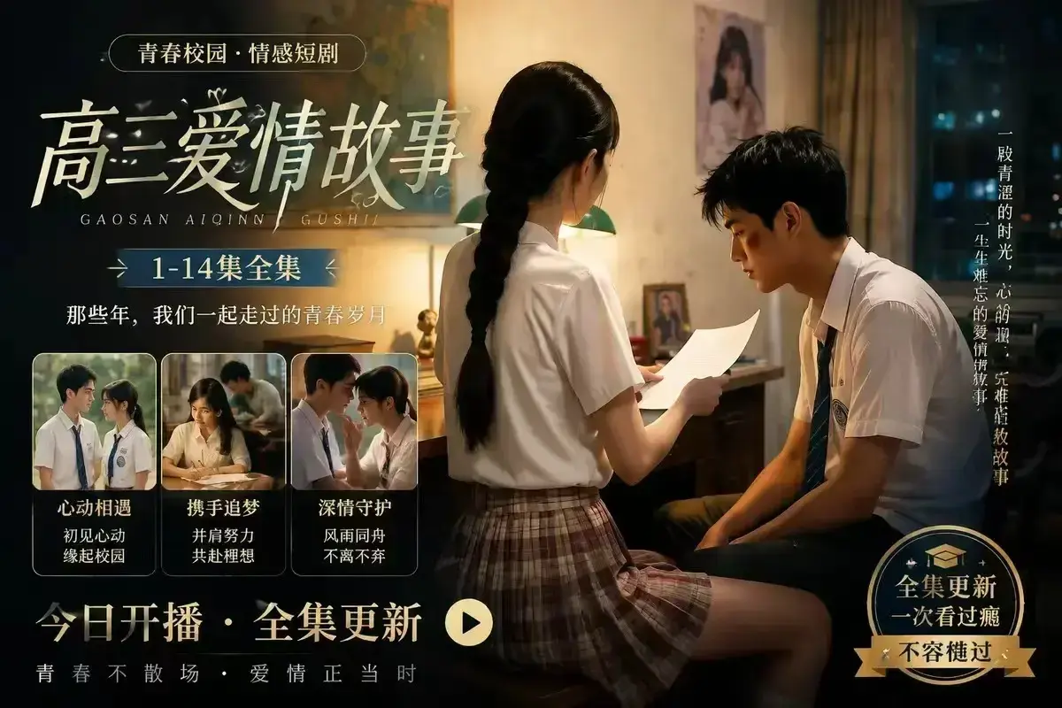 AI校园短剧《B中爱情故事》未删减完整版-误会篇4KHDR画质-百度网盘在线秒存-高清观看