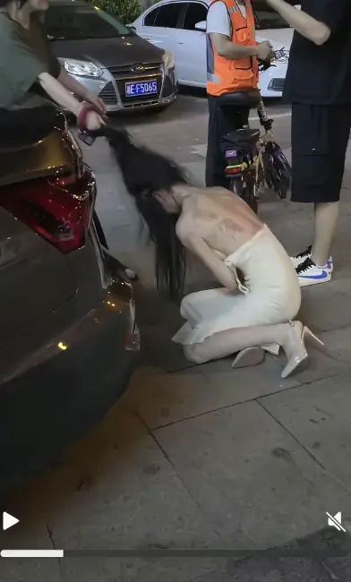 《白裙女子被抓头发跳河》-小三疑云事件始末全记录-湘E车牌白衣女子被拉头发跳河后续完整版-高清免费在线观看不收一分钱