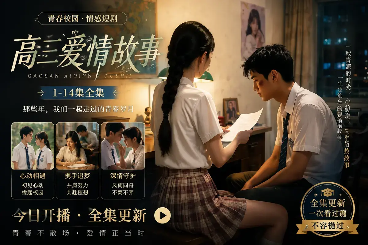 《AI短剧：B中爱情故事》资源下载-18集全未删减中字版高清观看-B中爱情故事完整剧情梳理与IF线结局彩蛋